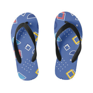 Geometric Pattern 3 Kid's Flip Flops