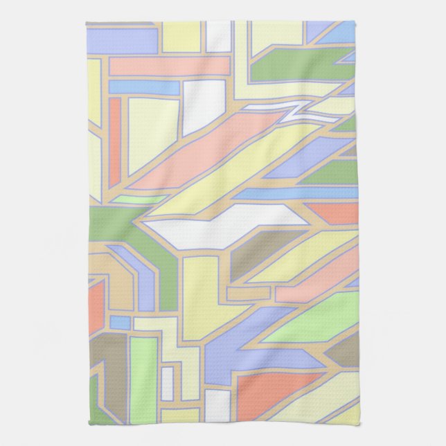 Geometric pattern 3 kitchen towel (Vertical)