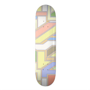 Geometric pattern 3 skateboard