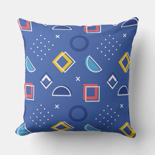Geometric Pattern 3 Throw Pillow (Front)
