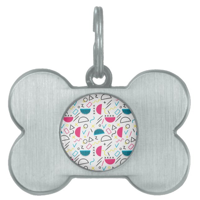 Geometric Pattern 5 Pet ID Tag (Front)