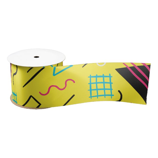 Geometric Pattern 6 Satin Ribbon (Spool)