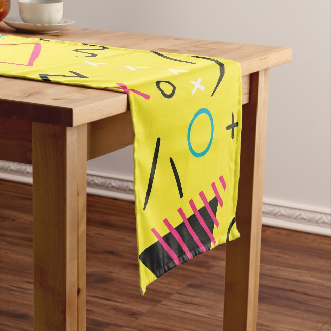 Geometric Pattern 6 Short Table Runner (In Situ)