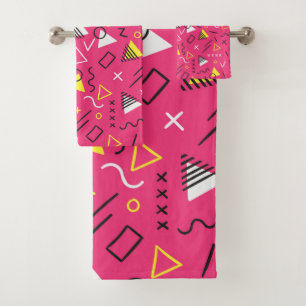 Geometric Pattern 7 Bath Towel Set