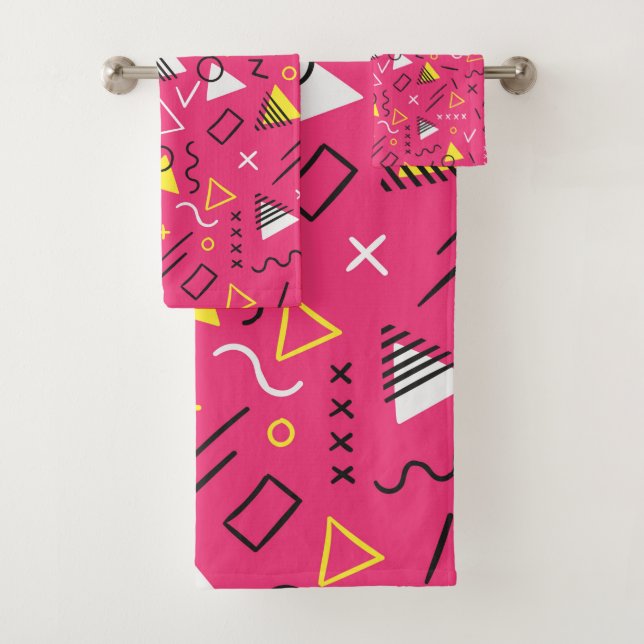 Geometric Pattern 7 Bath Towel Set (Insitu)