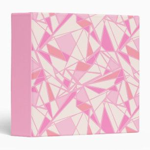 Geometric pattern abstract colour pink binder