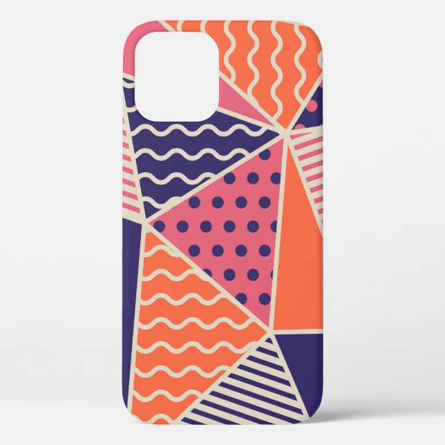 Geometric pattern. Abstract triangle background. V Case-Mate iPhone Case (Back)