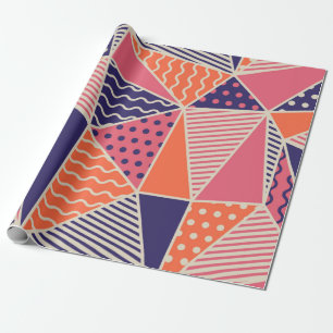 Geometric pattern. Abstract triangle background. V Wrapping Paper