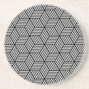 Geometric pattern art design coaster