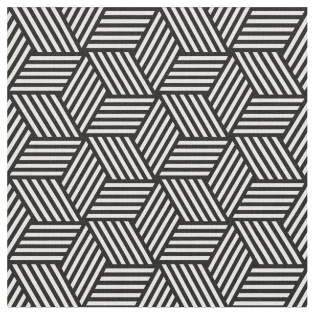 Geometric pattern art design fabric (Close Up)