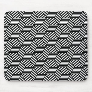 Geometric pattern art design mouse pad