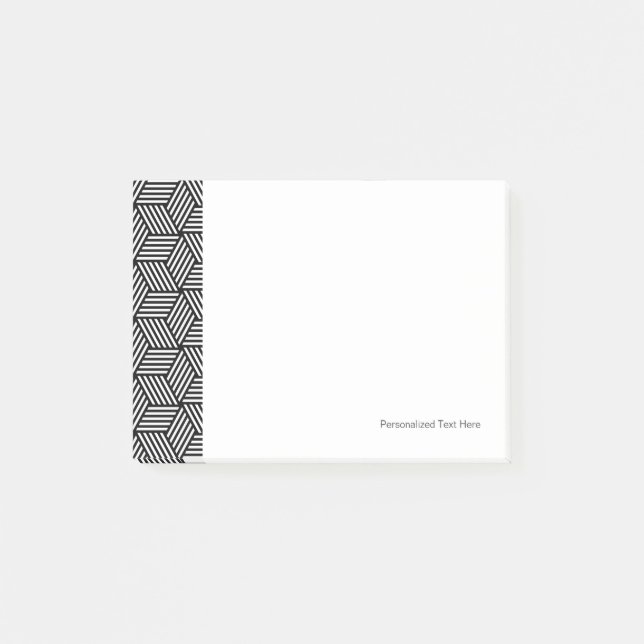 Geometric pattern art design post-it notes (Front)