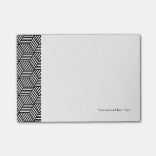 Geometric pattern art design post-it notes