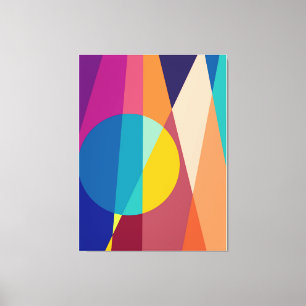  Geometric pattern background circle   Canvas Print