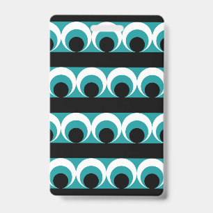 Geometric pattern badge