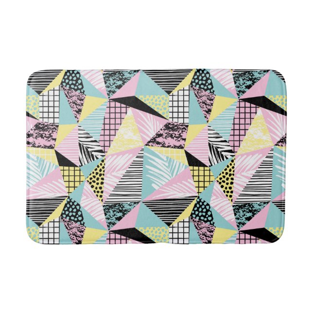 Geometric Pattern bath mats (Front)