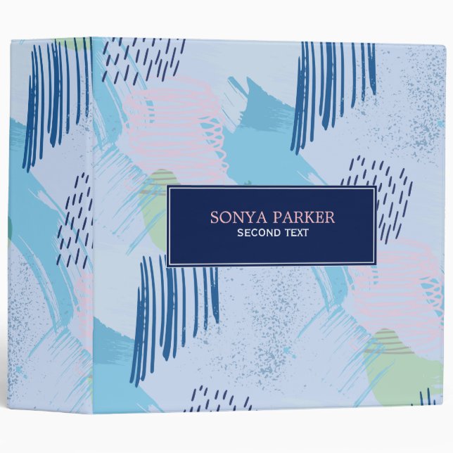 Geometric Pattern Binder (Front/Spine)