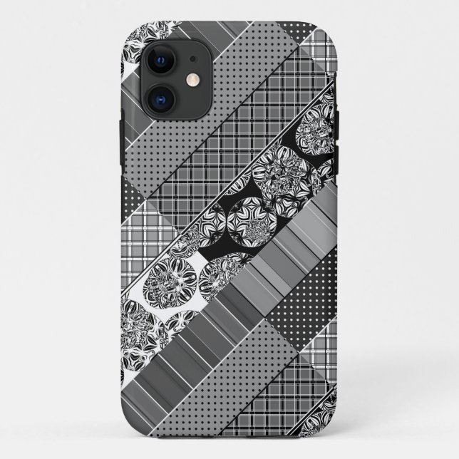  Geometric ,Pattern , black and white  Case-Mate iPhone Case (Back)