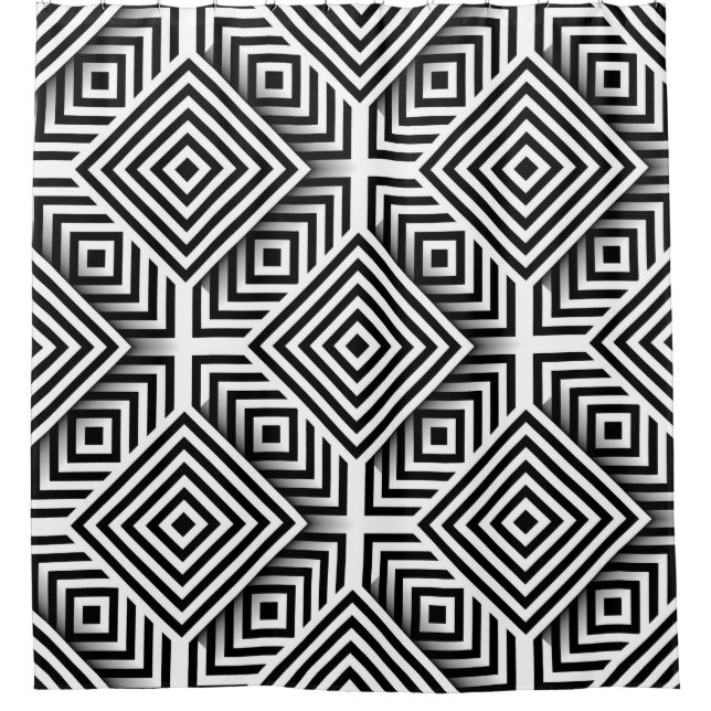 Geometric pattern. Black and white. Squares and st (Front)