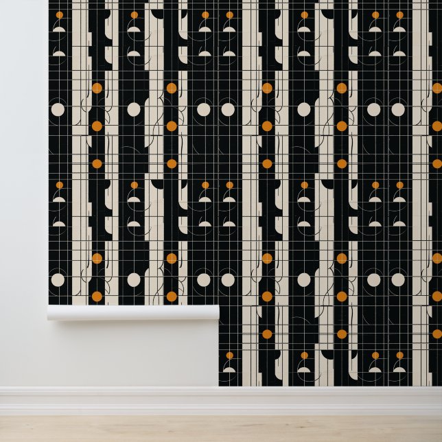 Geometric pattern Black wallpaper (Application)