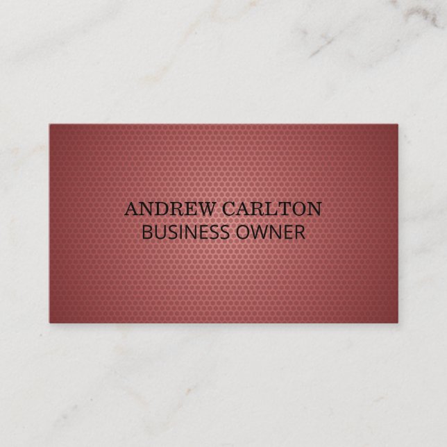 Geometric Pattern Business Card (Front)