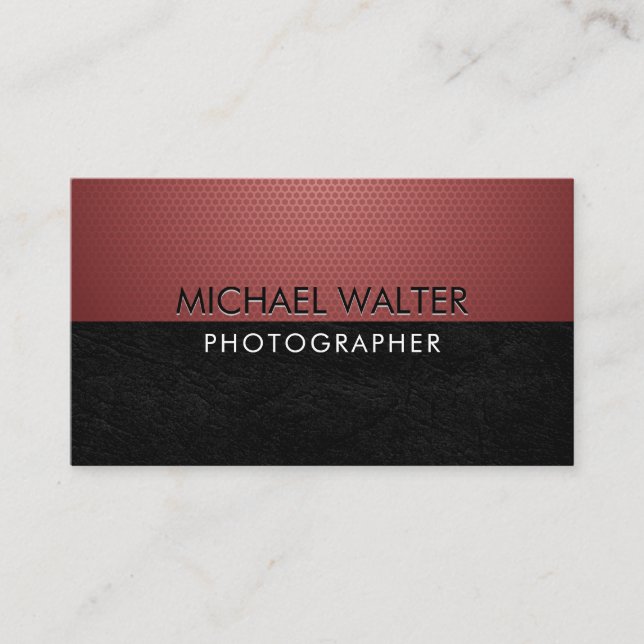 Geometric Pattern Business Card (Front)