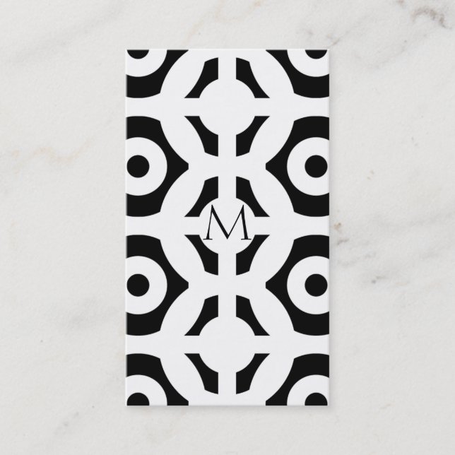 Geometric Pattern Business Card (Front)