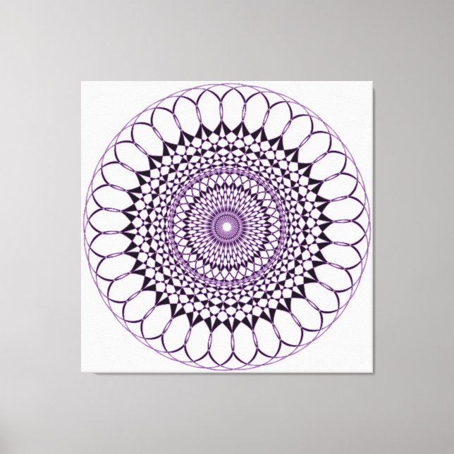 Geometric Pattern Canvas Print (Front)