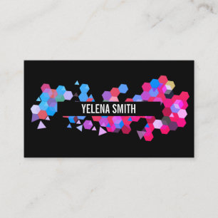 Geometric Pattern / Colourful Business Card