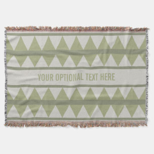 Geometric pattern custom throw blanket