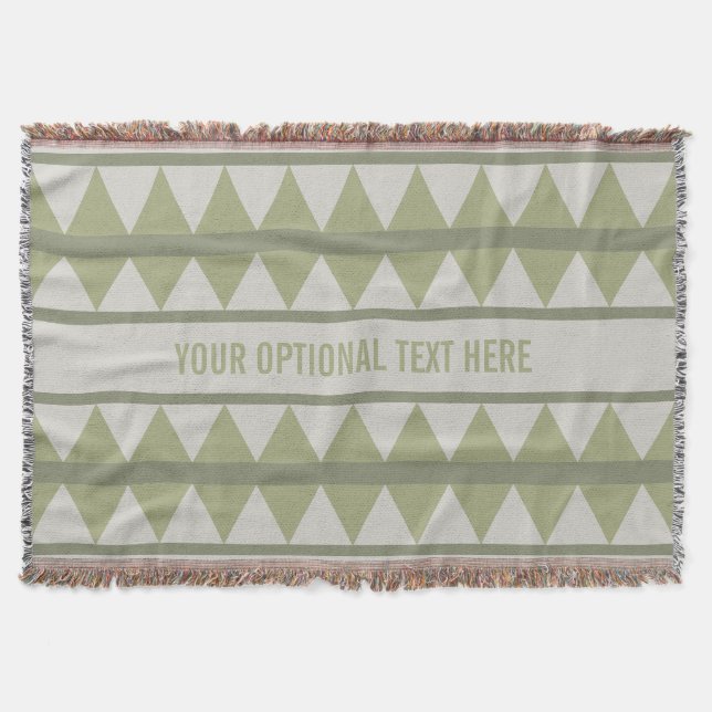 Geometric pattern custom throw blanket (Front)