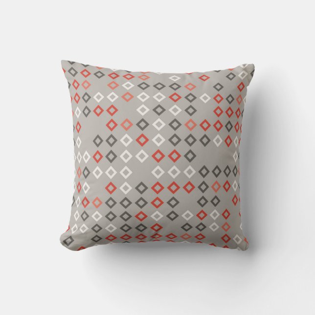 Geometric pattern design abstract, art, background throw pillow (Front)