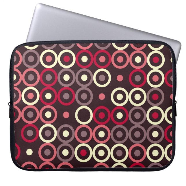 Geometric pattern design abstract, art, graphic de laptop sleeve (Front)