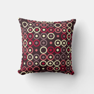 Geometric pattern design abstract, art, graphic de throw pillow