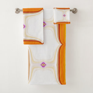 Geometric Pattern Design Bath Towel Set