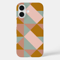 Geometric Pattern Design in Earthy Pastel Colour