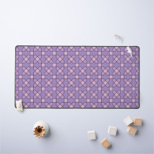 geometric pattern desk mat