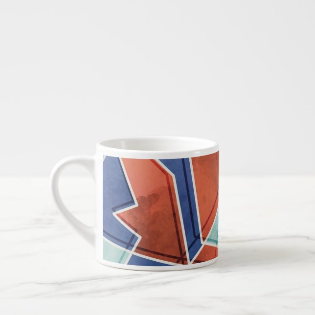 Geometric Pattern Espresso Cup (Left)