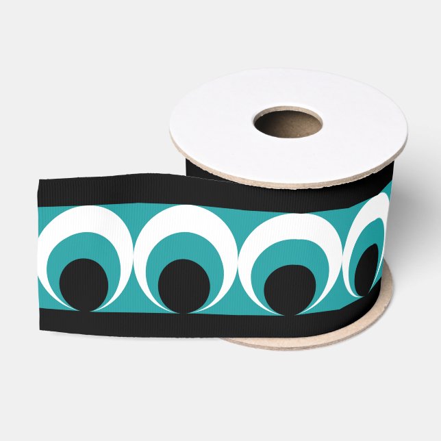 Geometric pattern grosgrain ribbon (Spool)
