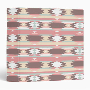 Geometric pattern in aztec style 2 binder
