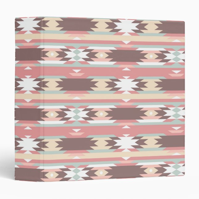 Geometric pattern in aztec style 2 binder (Front/Spine)