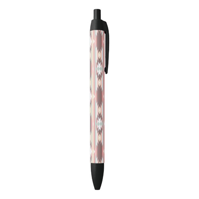 Geometric pattern in aztec style 2 black ink pen (Bottom (Vertical))