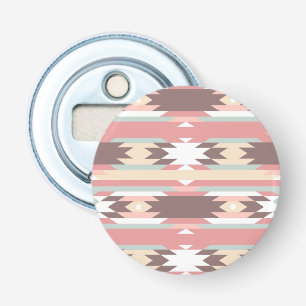 Geometric pattern in aztec style 2 bottle opener