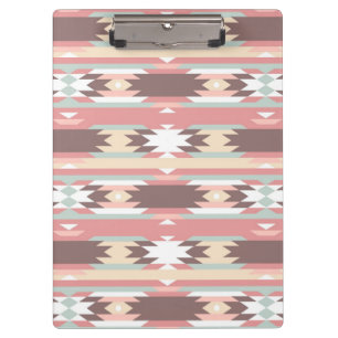 Geometric pattern in aztec style 2 clipboard