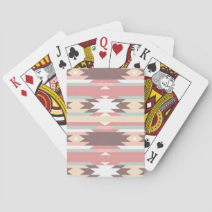 Geometric pattern in aztec style 2 playing cards