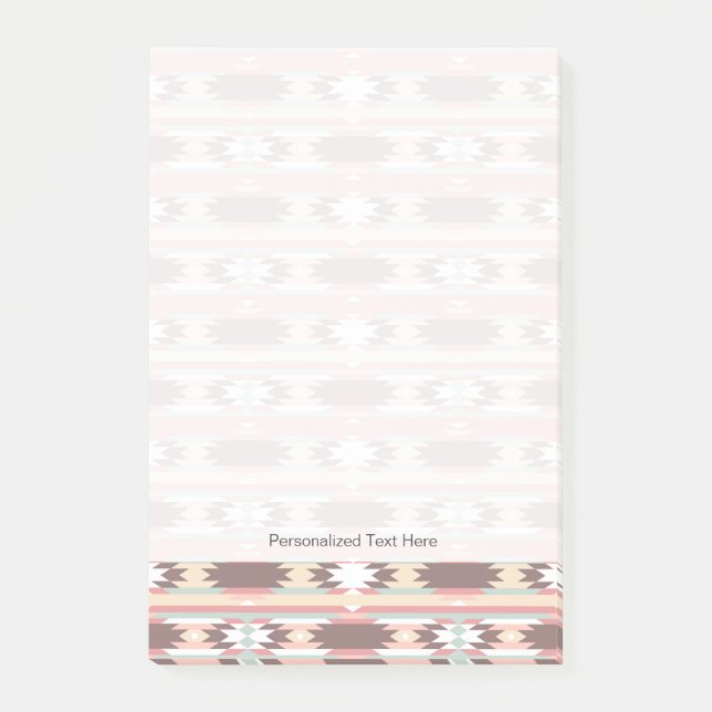 Geometric pattern in aztec style 2 post-it notes (Front)