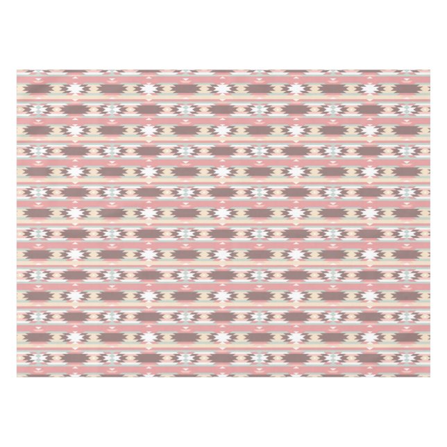 Geometric pattern in aztec style 2 tablecloth (Front (Horizontal))