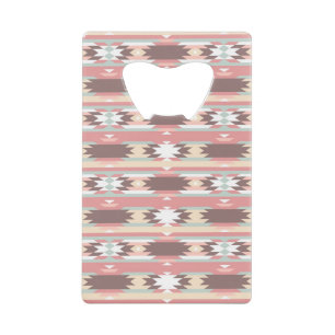 Geometric pattern in aztec style 2 wallet bottle opener