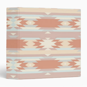 Geometric pattern in aztec style 3 binder