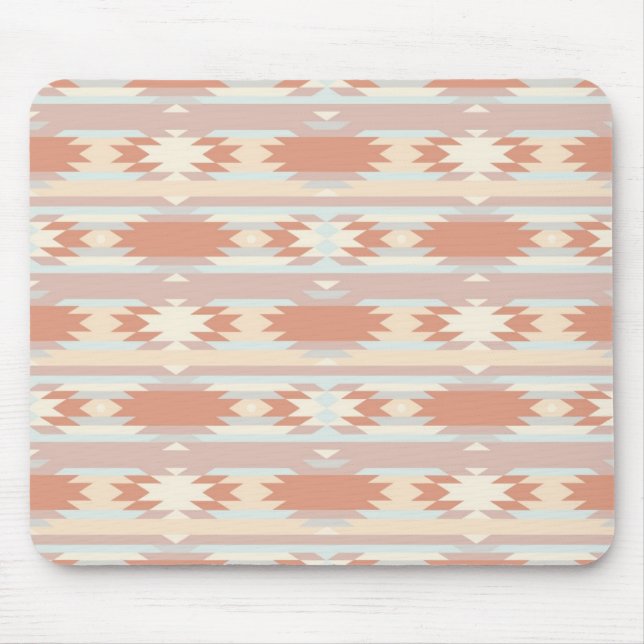 Geometric pattern in aztec style 3 mouse pad (Front)